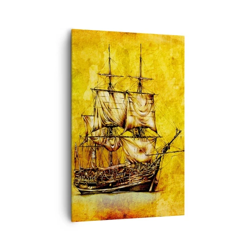 Canvas picture - Direction Tortuga! - 80x120 cm