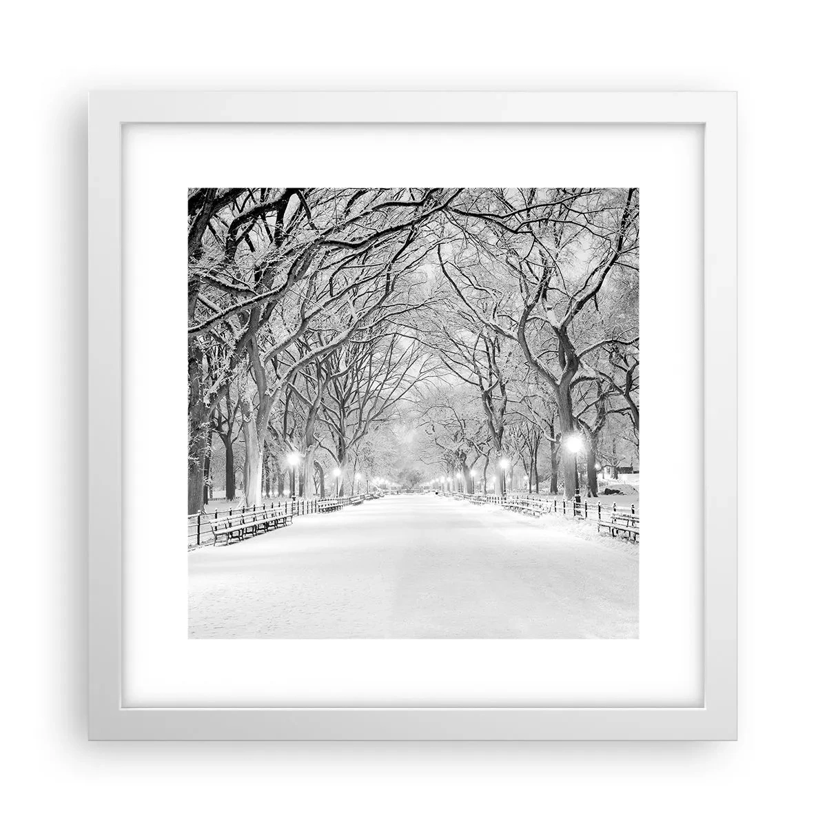 Poster in white frmae - Four Seasons: Winter - 30x30 cm