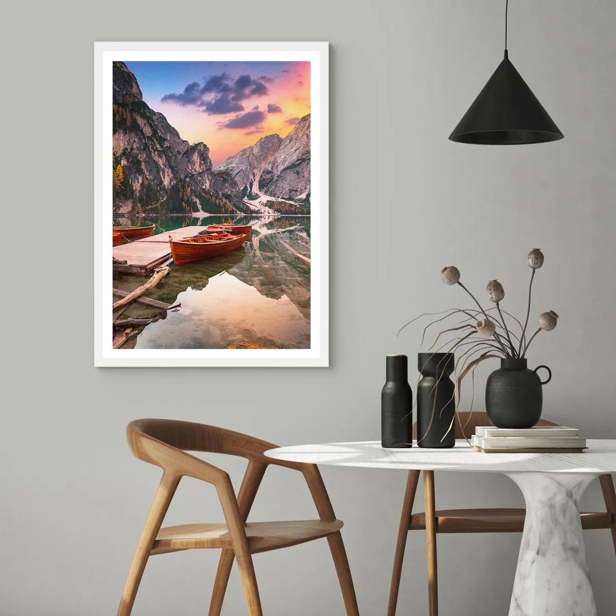 Poster in white frmae - Promise of a Day - 40x50 cm