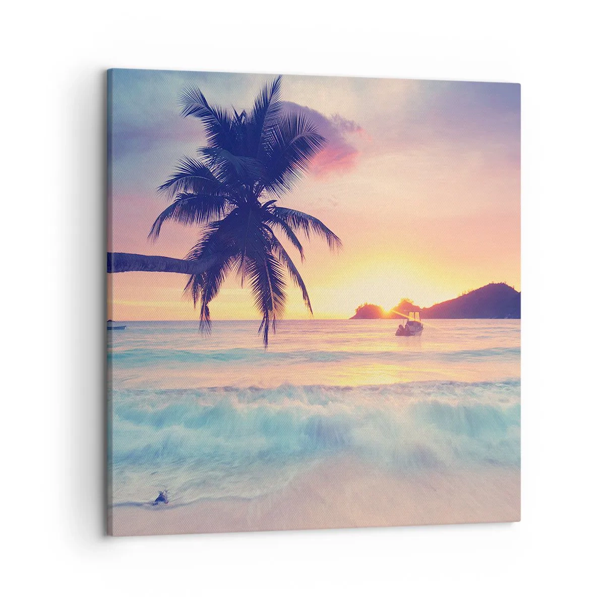 Canvas picture - Evening in a Bay - 50x50 cm