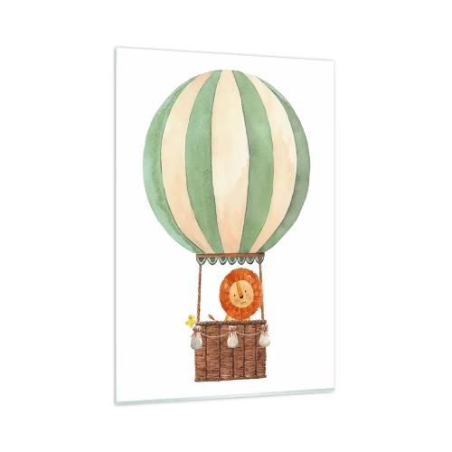 Glass picture - Leon's Adventures - 80x120 cm