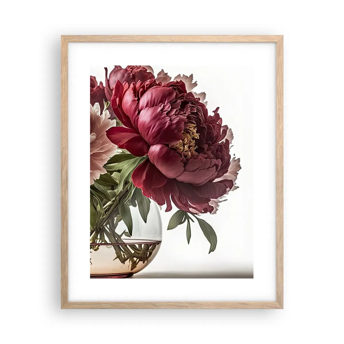 Poster in light oak frame - In Full Bloom of Beauty - 40x50 cm