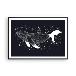 Poster in black frame - In the Ocean of Universe - 100x70 cm