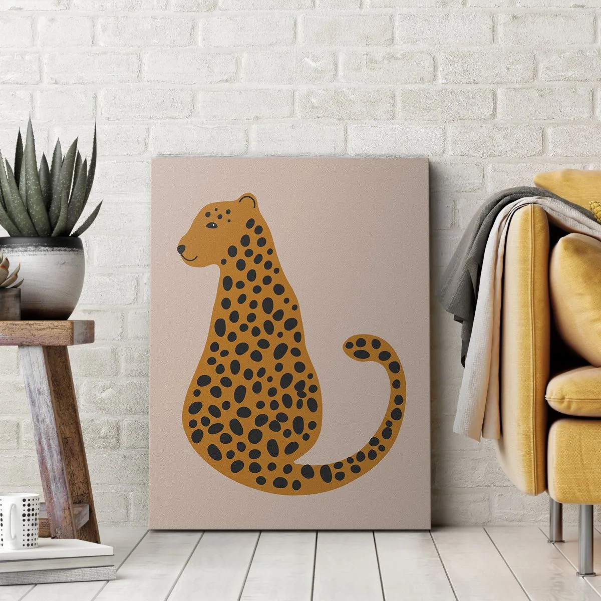 Canvas picture - Leopard Print Is Fashionable - 45x80 cm
