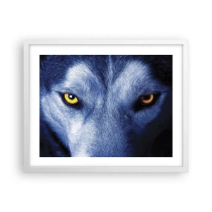 Poster in white frmae - Mesmerising Look - 50x40 cm