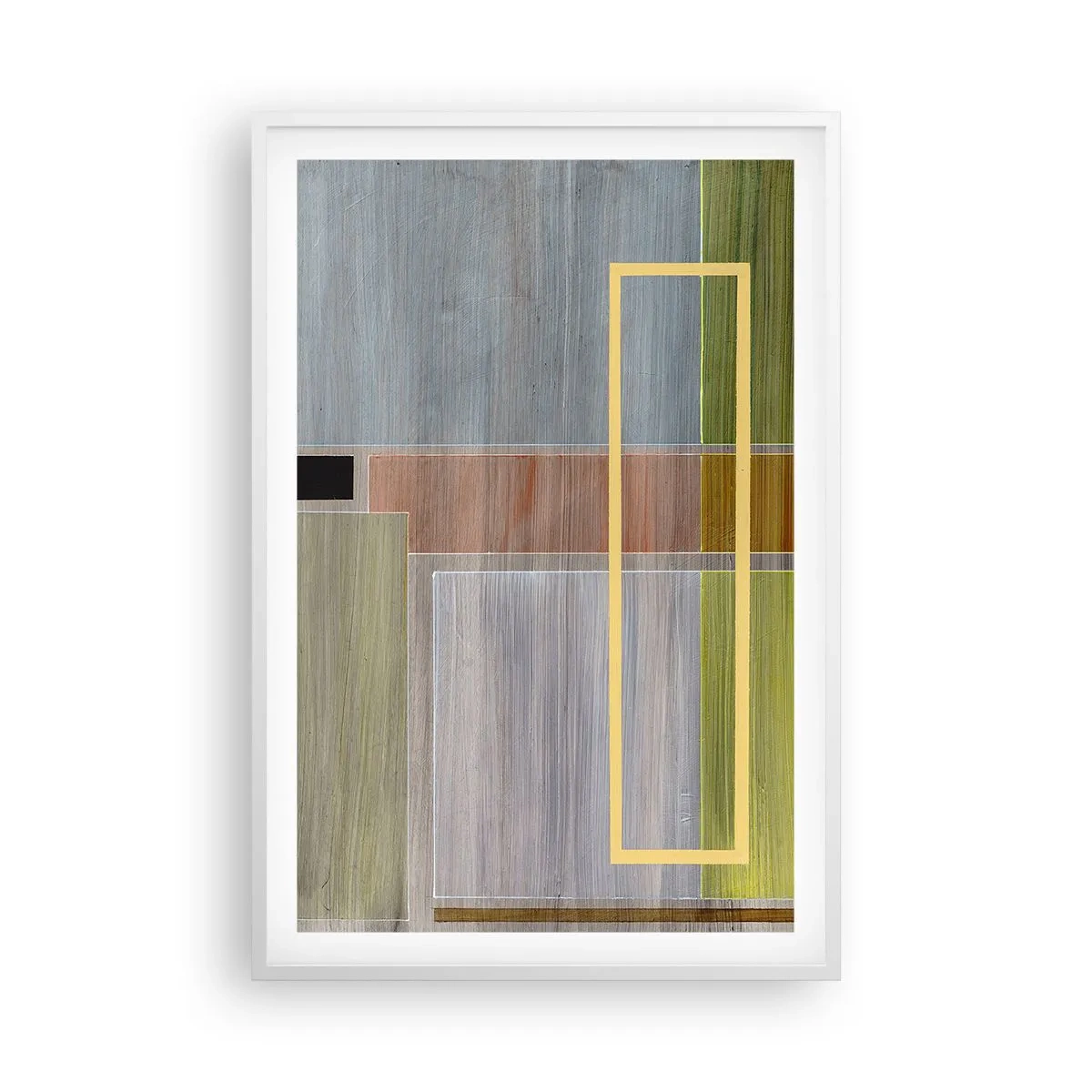 Poster in white frmae - Straight and Calm - 61x91 cm