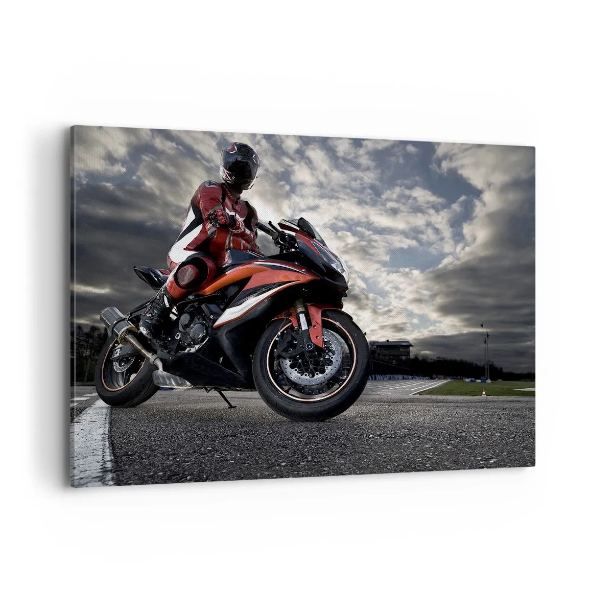 Canvas picture - Dark Rider - 100x70 cm