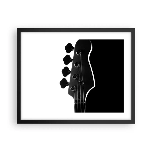 Poster in black frame - Rock Silence - 50x40 cm