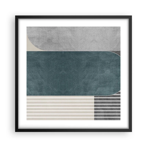 Poster in black frame - Levelled Composition - 50x50 cm
