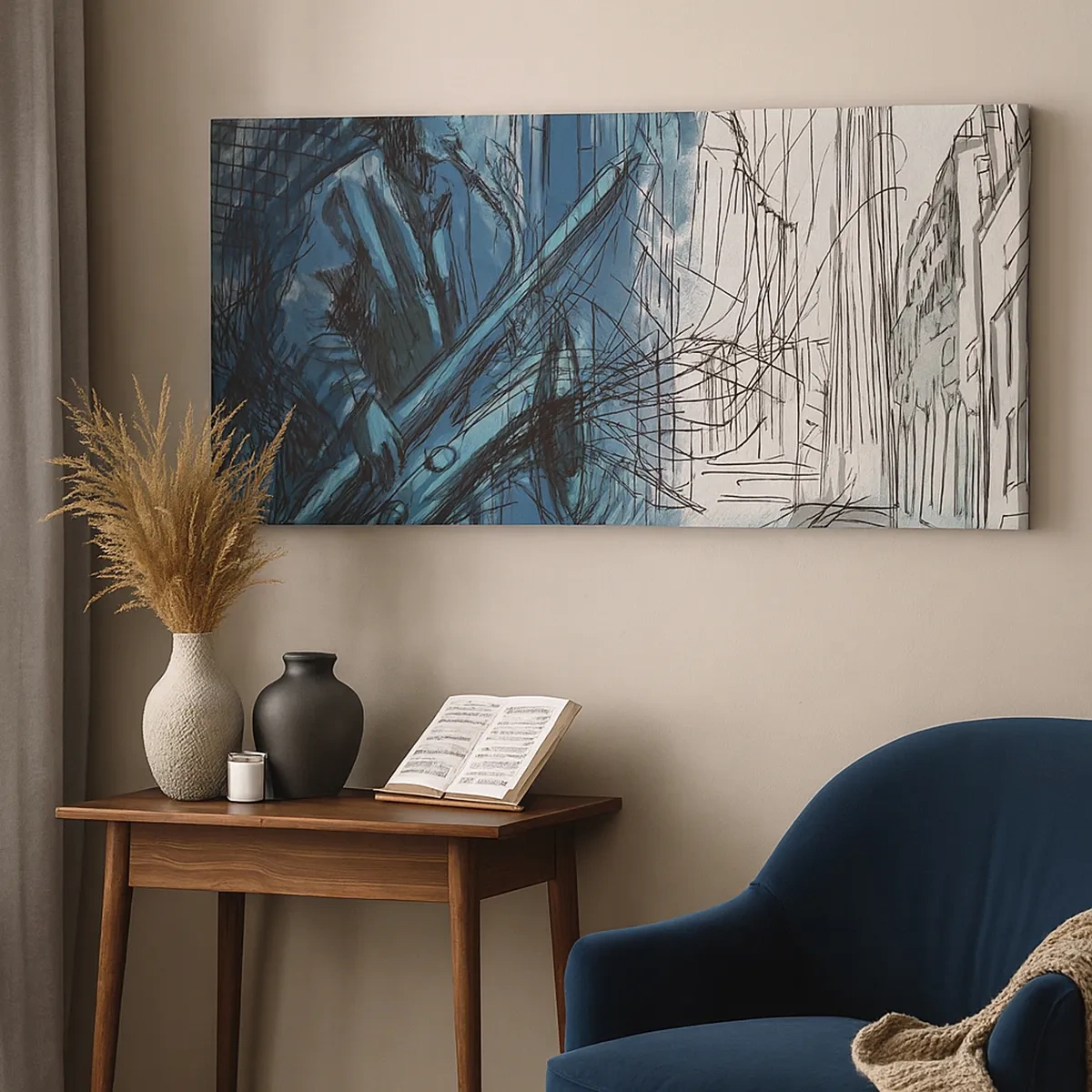 Canvas picture - City Rhapsody - 30x30 cm