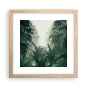 Poster in light oak frame - Tropical Secret - 30x30 cm