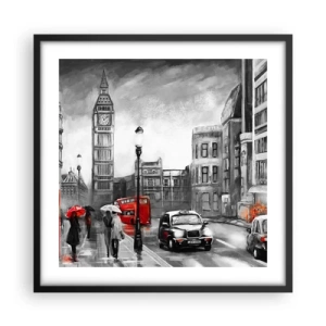 Poster in black frame - Not Such a Grey City - 50x50 cm
