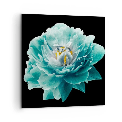 Canvas picture - Blue and Gold Petals - 60x60 cm