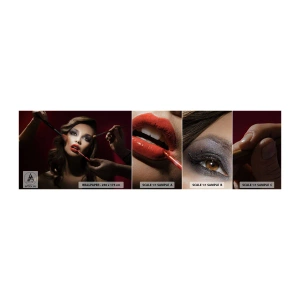 Photo Wallpaper Sample Self-Adhesive Deluxe Sticker - Beautiful and Dreamy - Woman, Makeup, Actress - 100x30 cm