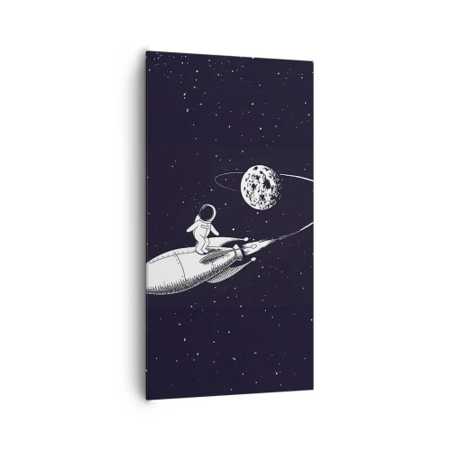 Canvas picture - Space Surfer - 65x120 cm