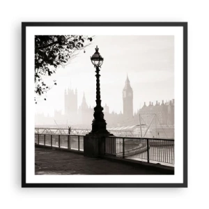 Poster in black frame - London Morning - 60x60 cm