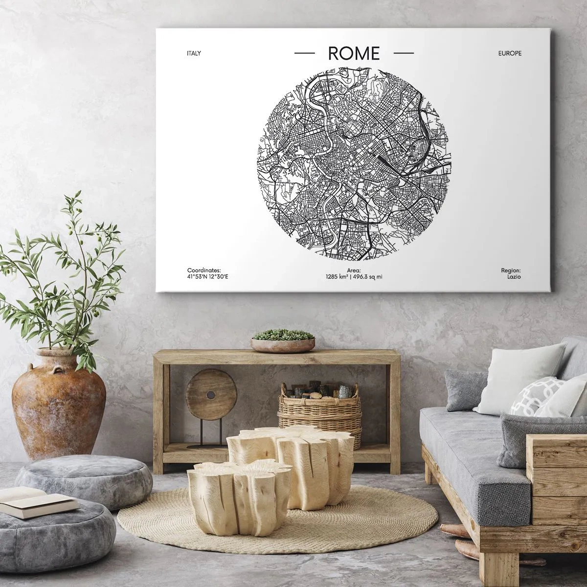 Canvas picture - Anatomy of Rome - 120x80 cm