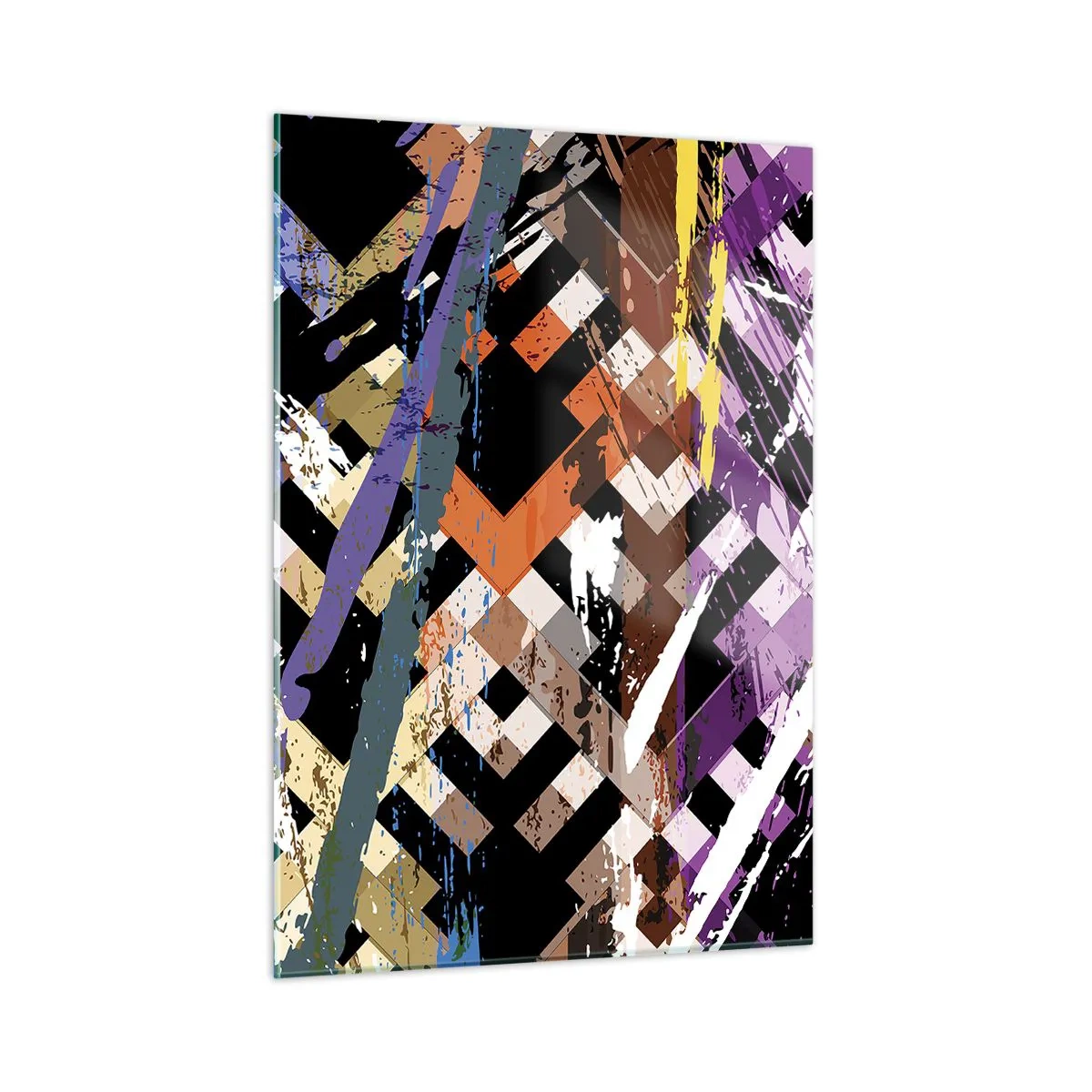 Glass picture - Squared - 50x70 cm