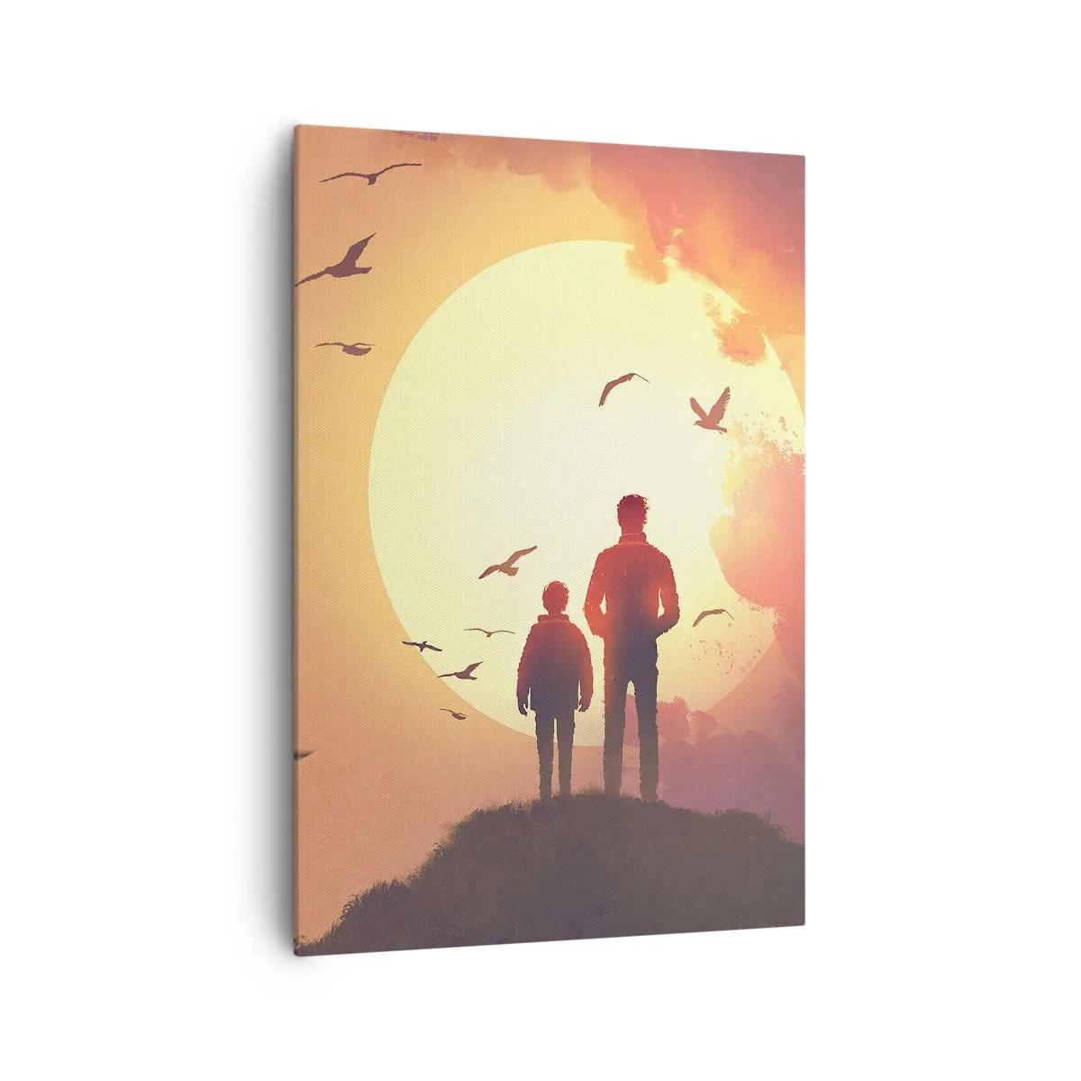 Canvas picture - Face to Face with the Sun - 70x100 cm