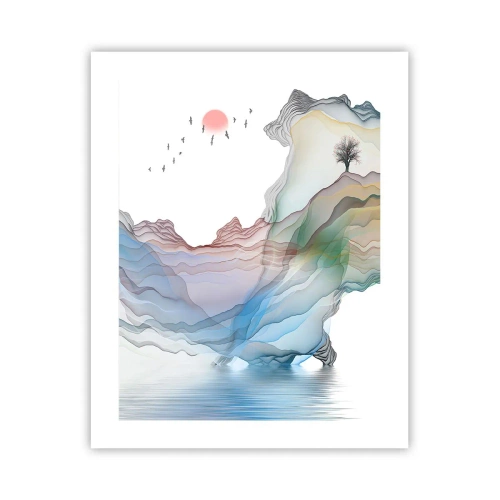 Poster - Towards Crystal Mountains - 40x50 cm