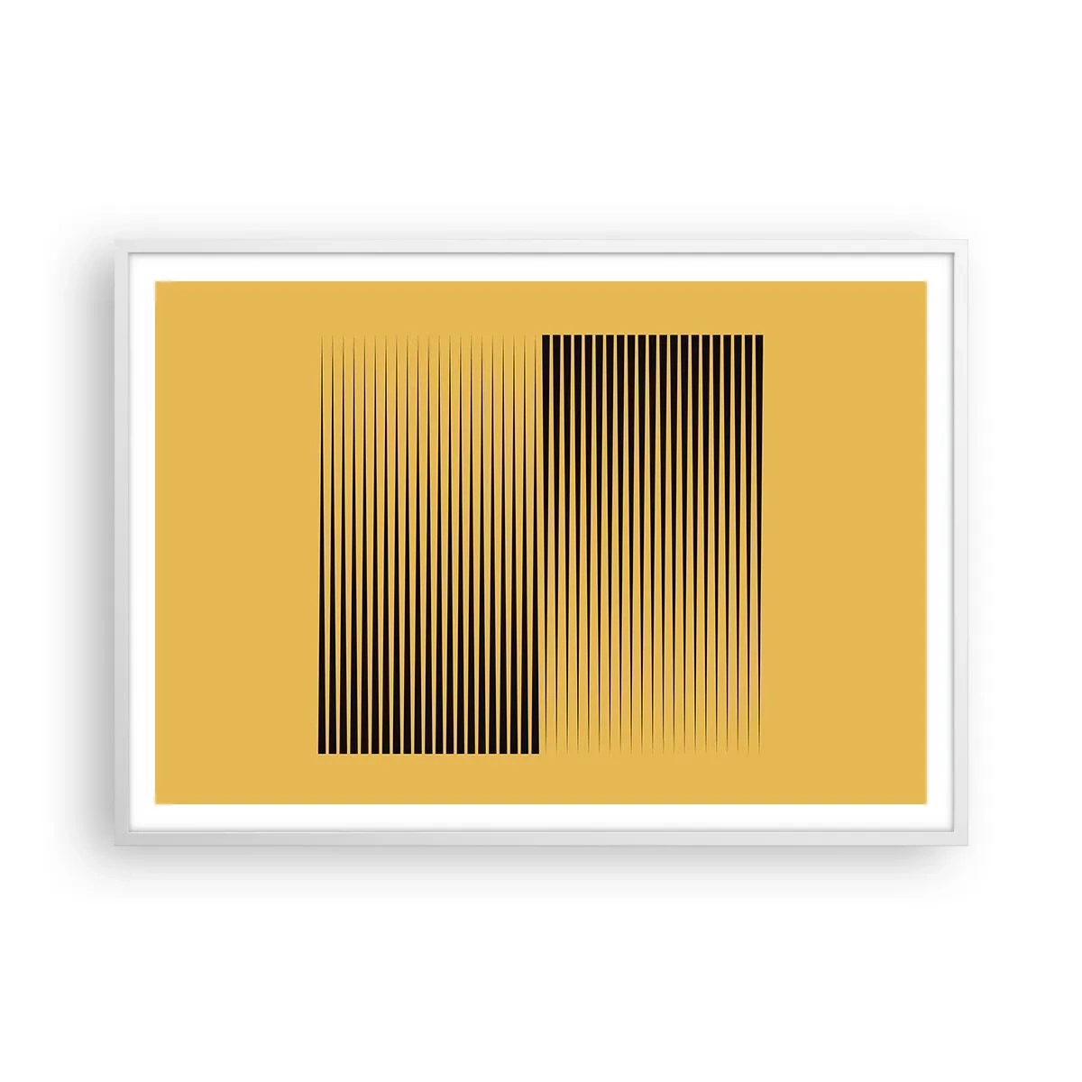 Poster in white frmae - Square Opposites - 100x70 cm