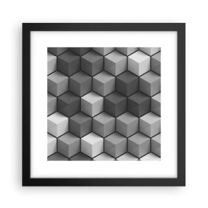 Poster in black frame - Cubist Jigsaw - 30x30 cm