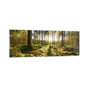 Glass picture - Deep in the Forest - 90x30 cm