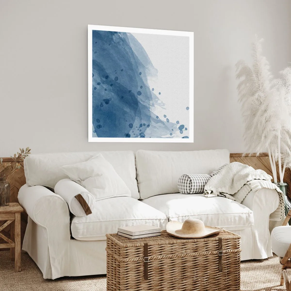Poster - Blue Tulle - 50x50 cm