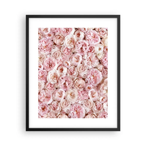 Poster in black frame - Decked with Roses - 40x50 cm