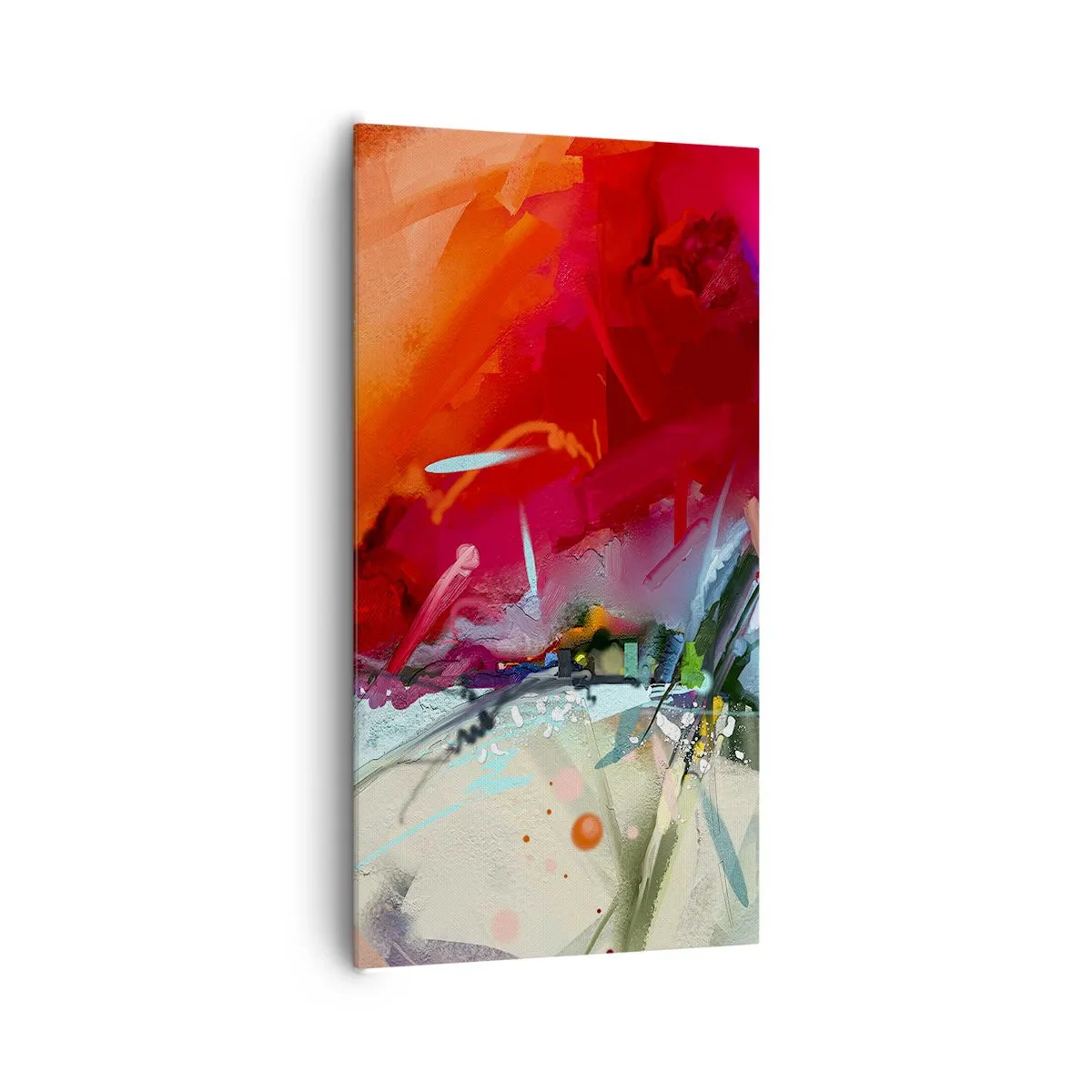 Canvas picture - Explosion of Lights and Colours - 65x120 cm