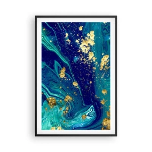 Poster in black frame - Sun Flakes - 61x91 cm