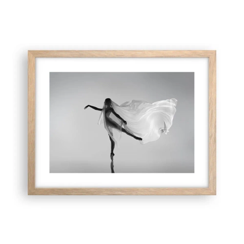 Poster in light oak frame - Lightness and Grace - 40x30 cm