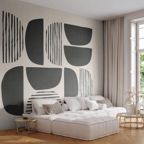 Photo Wallpaper Premium Sand - Half-Systems - Boho, Piece, Minimalism - 100x70 cm