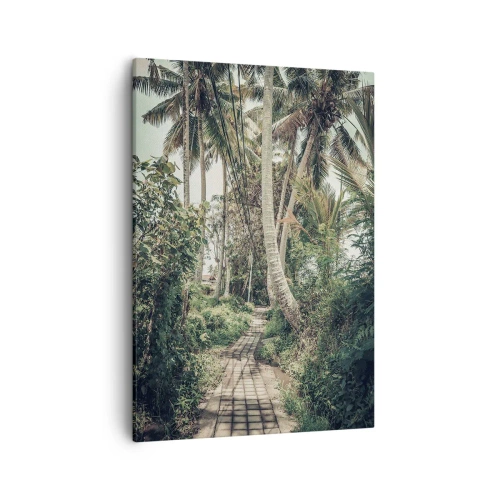 Canvas picture - Palmtree Alley - 50x70 cm