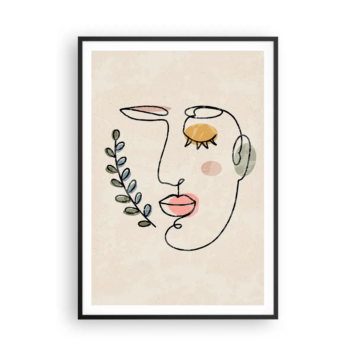 Poster in black frame - Discovered Peace - 70x100 cm