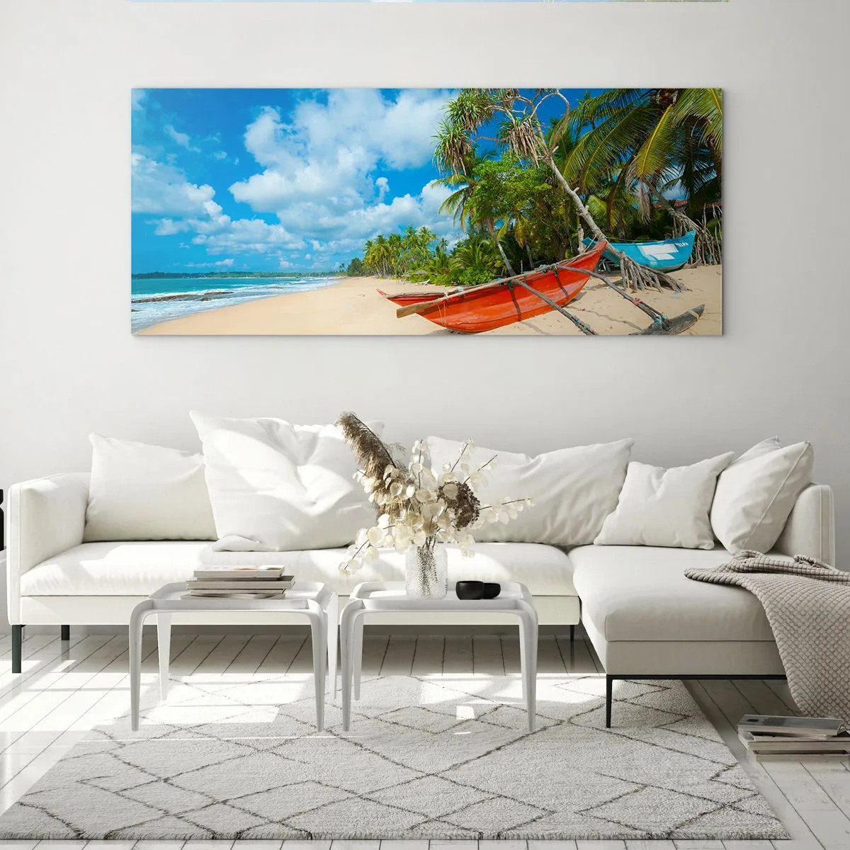 Glass picture - Charm of the Tropics - 120x50 cm
