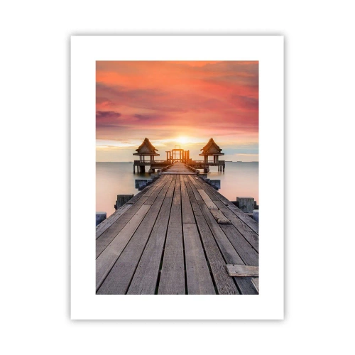 Poster - Sunset on the East - 30x40 cm