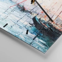 Clock face with lines