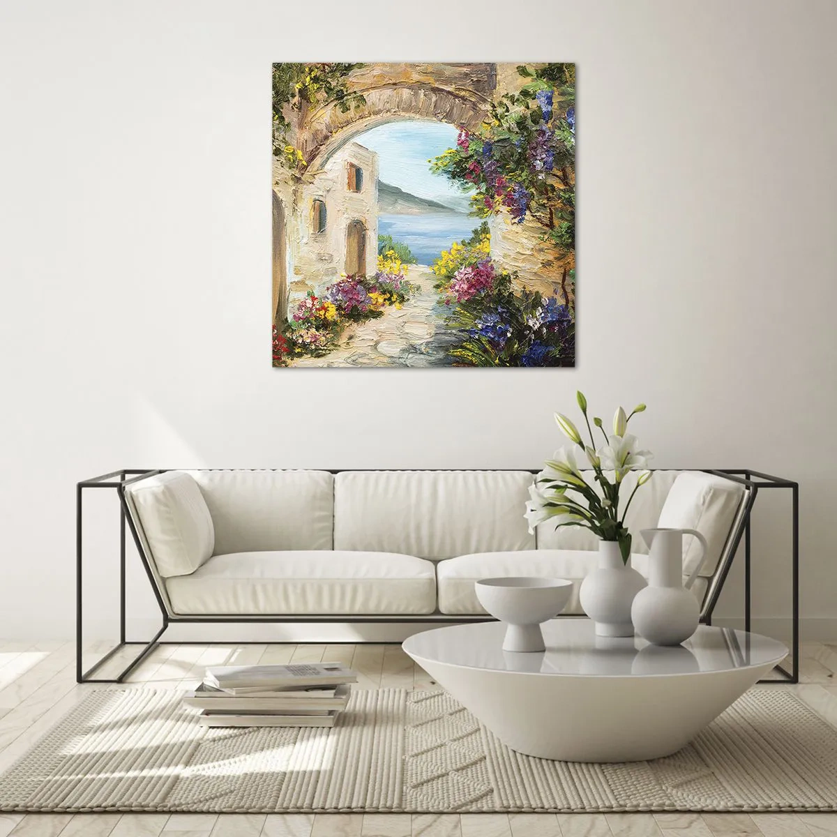 Glass picture - Charm of a Sea Province - 50x50 cm