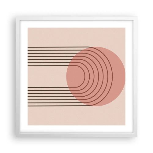 Poster in white frmae - Irresistible Attraction - 50x50 cm