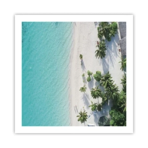 Poster - Holidays in Paradise - 60x60 cm
