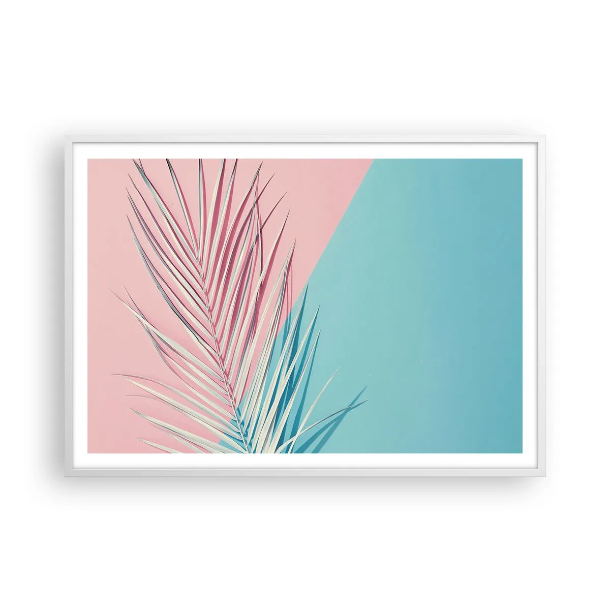 Poster in white frmae - Tropical impression - 100x70 cm