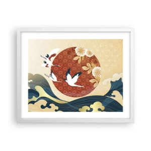 Poster in white frmae - Japanese Tale - 50x40 cm
