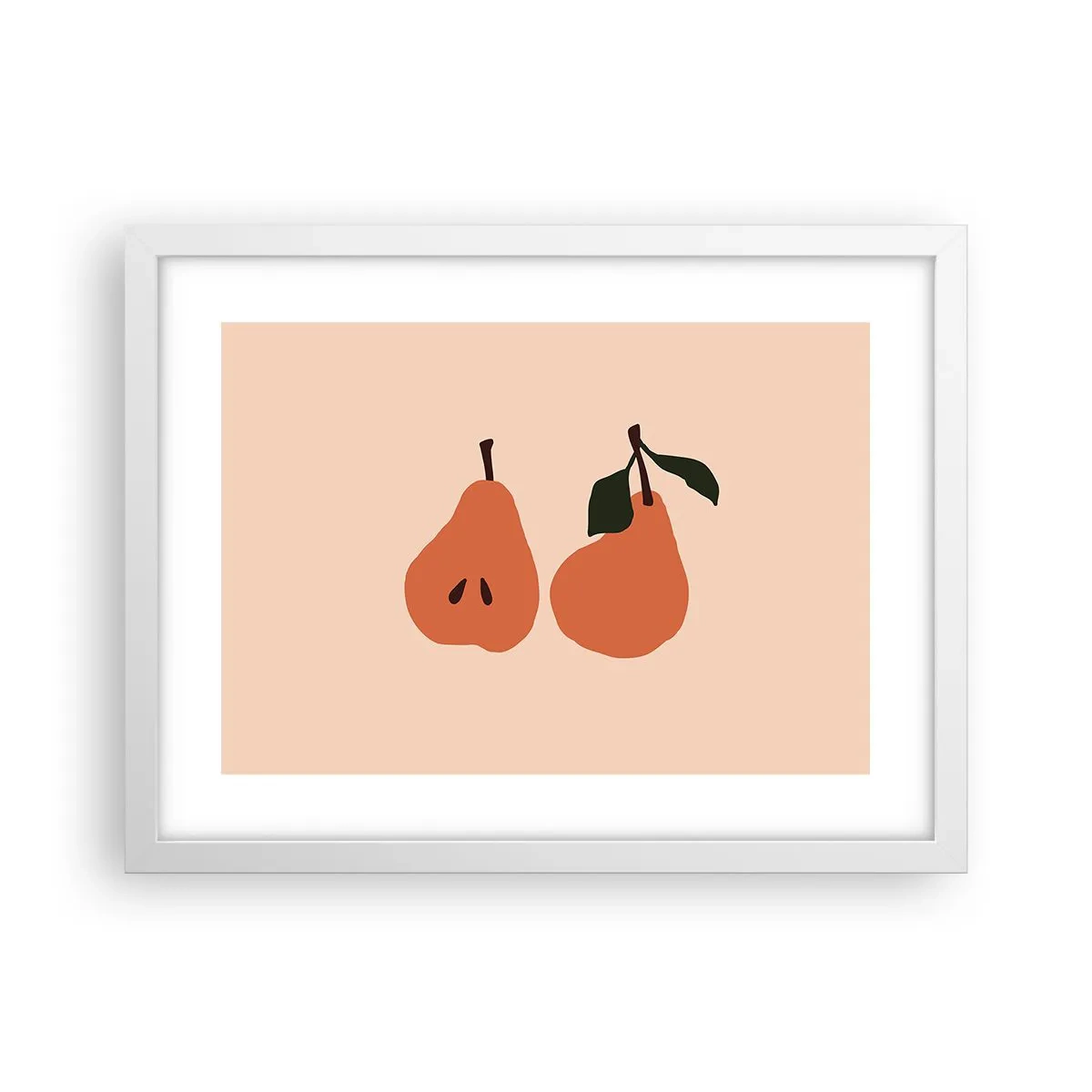 Poster in white frmae - Overly Sweet - 40x30 cm