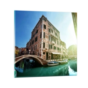 Glass picture - Venice - Amore Mio - 70x70 cm