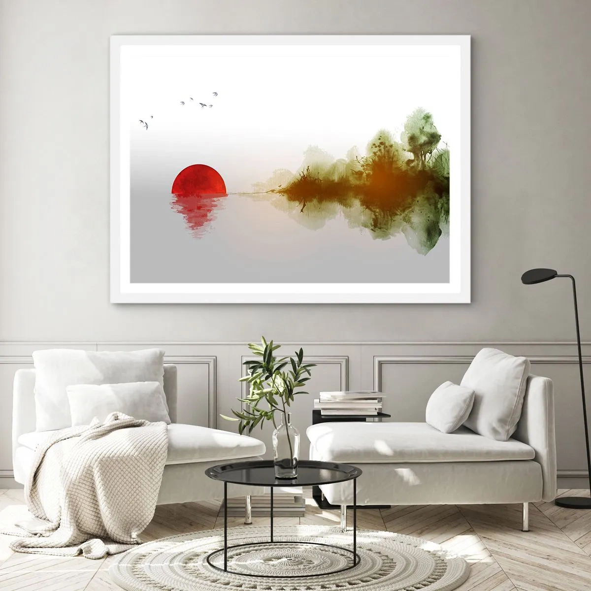 Poster in white frmae - Promise of Peace - 91x61 cm