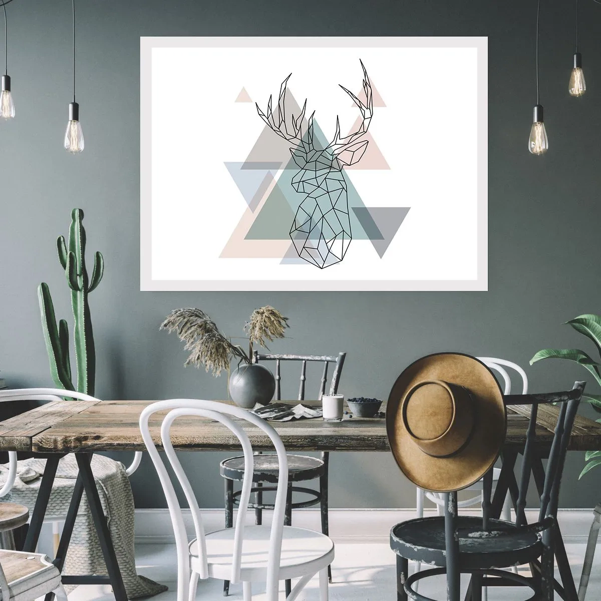 Poster - In a Geometrical Forest - 91x61 cm