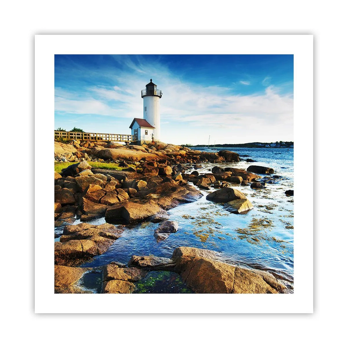 Poster - Be Home Safe, I Am Waiting - 50x50 cm