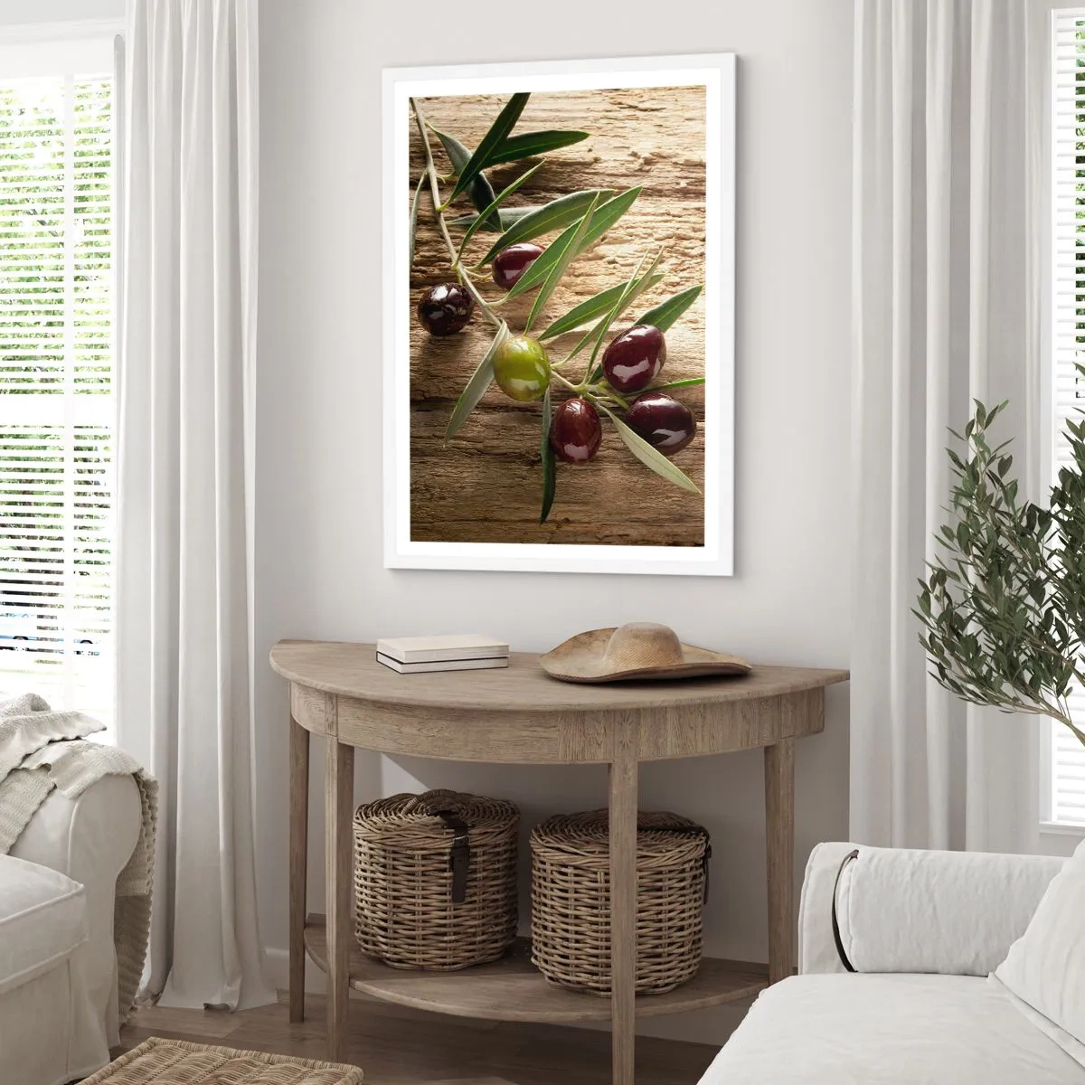 Poster in white frmae - Straight from Nature - 70x100 cm