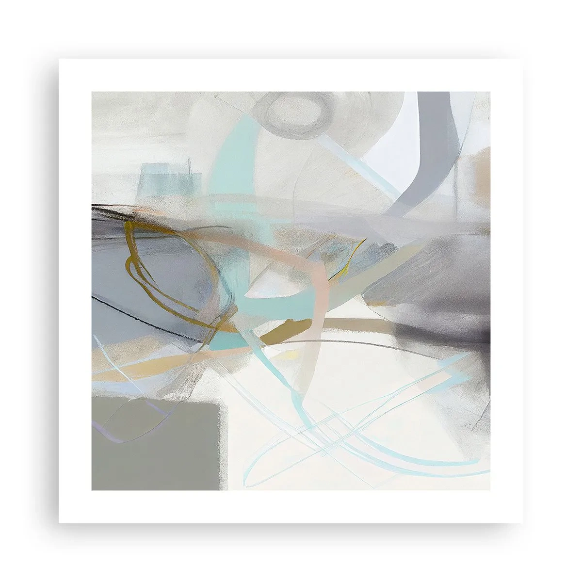 Poster - Foggy Abstract - 50x50 cm
